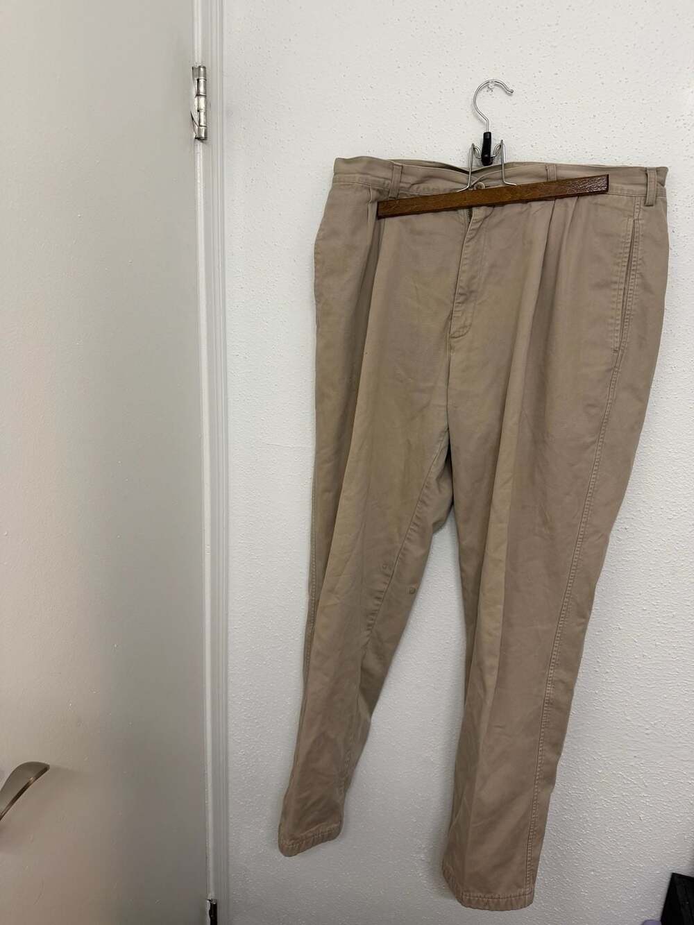 Lands' End Men's Regular Standard Khaki Chino Pants Size 36